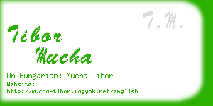 tibor mucha business card